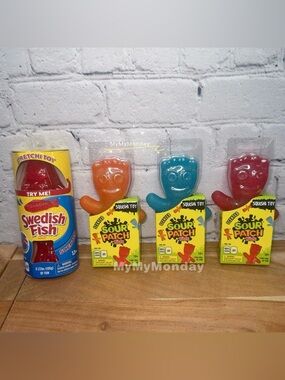 Swedish Fish Squishy And Sour Patch Kids Squishy Bundle